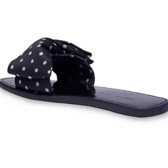 Kate Spade New York Bikini Bow Slide Sandals Polka Dots - Picture 4 of 15